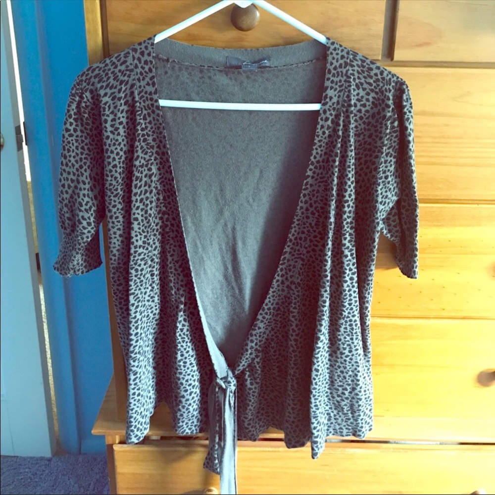 Express Animal print cardigan